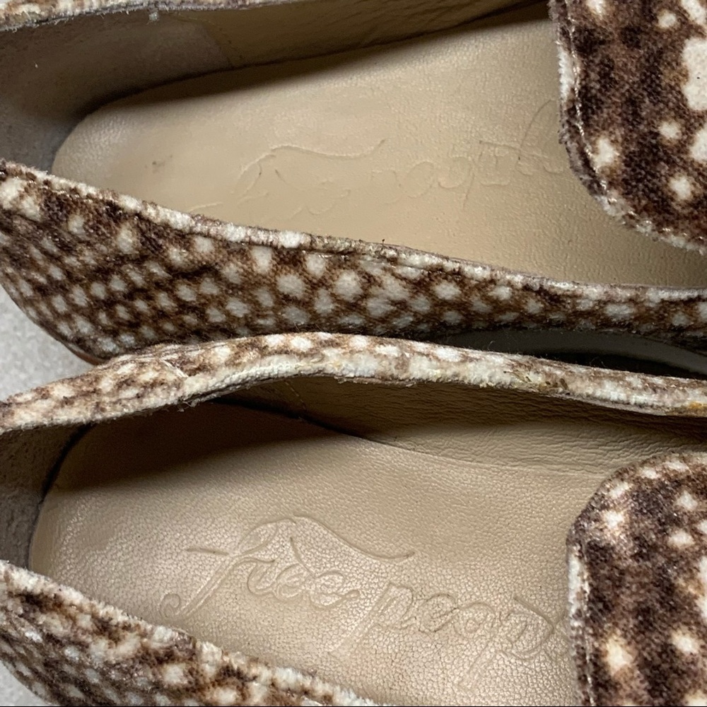 Free People Snake Eyes velvet slip on loafers 38 - Picture 13 of 16